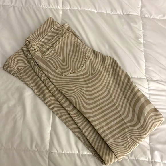 Brown Swirls Flare Jeans - Picture 2 of 2